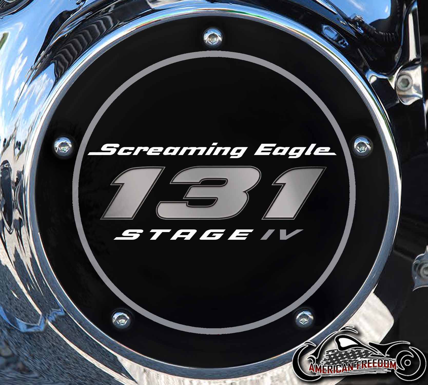 Screaming Eagle Stage IV 131 Derby cover "Gray"